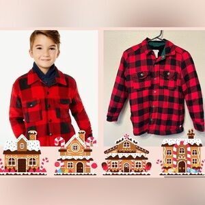 Tommy Bahama red Jacket plaid for boys size Lg 10/12